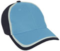 FRONT VIEW OF BASEBALL CAP SKY/WHITE/NAVY
